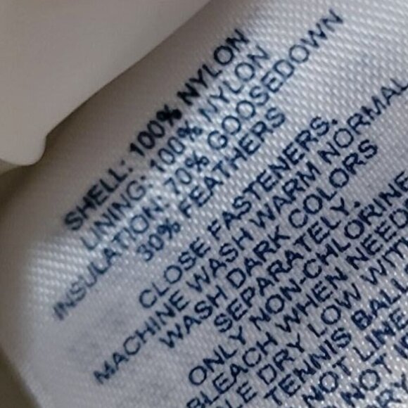 Y2K Lands End White Sleeveless Puffer jacket vest Women Size XS - Picture 5 of 7